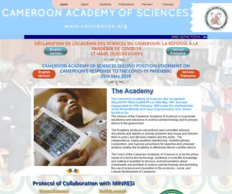 Casciences.org(Cameroon Academy of Sciences) Screenshot