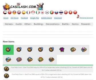 Casclash.com(Castle Clash) Screenshot