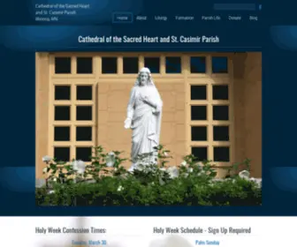 Cascwinona.org(Cathedral of the Sacred Heart) Screenshot