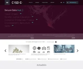 Casd.eu(Centre d'accès sécurisé aux données) Screenshot
