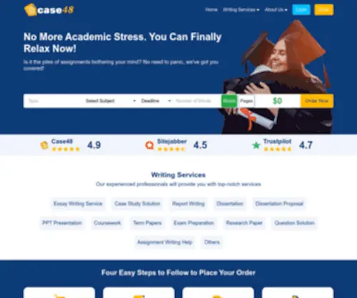 Case48.com(Get Trustable Academic Writing Services) Screenshot