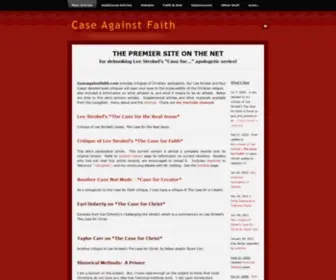 Caseagainstfaith.com(Case Against Faith) Screenshot