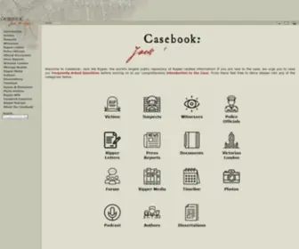 Casebook.org(Jack the Ripper) Screenshot