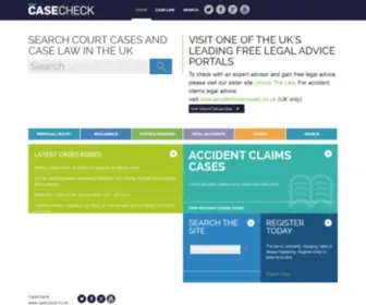 Casecheck.co.uk(Accident Claims Case Law UK & Personal Injury Lawyer Court Cases) Screenshot