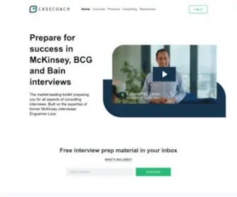 Casecoach.com(McKinsey, BCG & Bain case interview prep) Screenshot