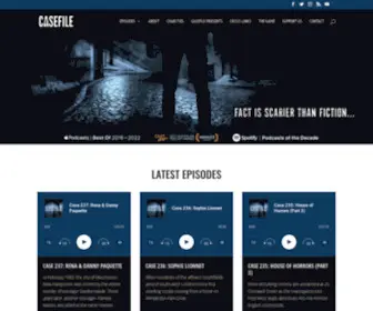 Casefilepodcast.com(Casefile) Screenshot