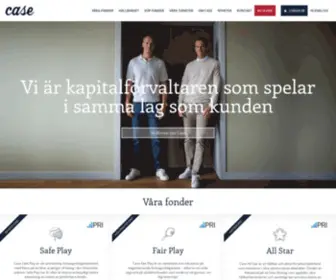 Casefonder.se(Case Kapitalförvaltning) Screenshot