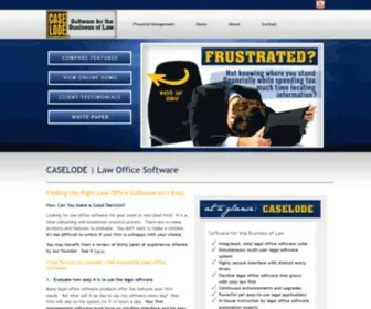 Caselode.com(Law Firm Software) Screenshot