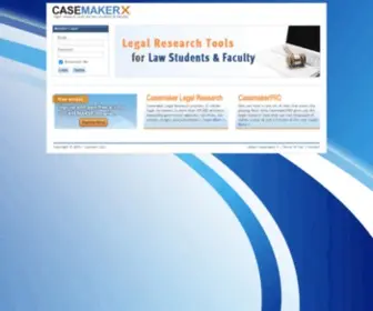 Casemakerx.com(Legal research tools for law students & faculty) Screenshot