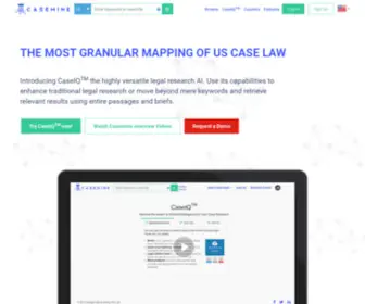 Casemine.com(The Most Granular Mapping of US Case Law) Screenshot