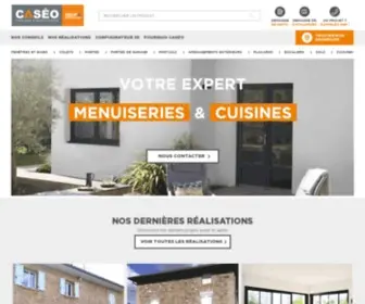 Caseo-Maison.com(Caséo spécialiste menuiseries et cuisines sur mesure pour vos projets de rénovation) Screenshot