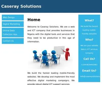 Caseraysolutions.com(Website design) Screenshot