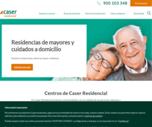 Caseresidencial.es(Residencia de Mayores y Centros de Día) Screenshot