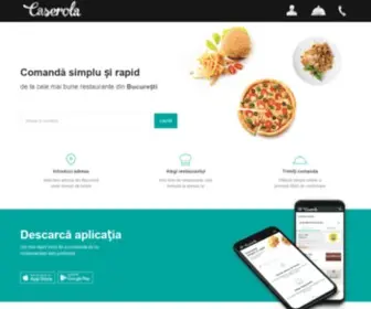 Caserola.ro(Livrăm mâncare de la restaurante de top din orașul tău) Screenshot