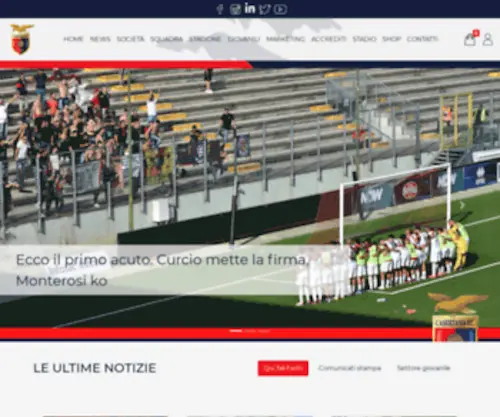 Casertanafc.it(Benvenuti su Casertana Fc Official Site) Screenshot