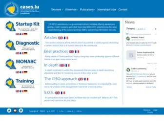 Cases.lu(National Cybersecurity Competence Center Luxembourg) Screenshot