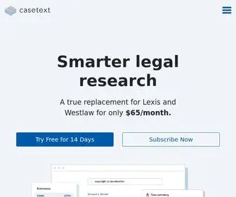 Casetext.com(The Law) Screenshot