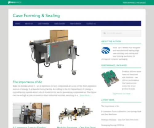 Casetrayformers.com(Case Forming & Sealing) Screenshot