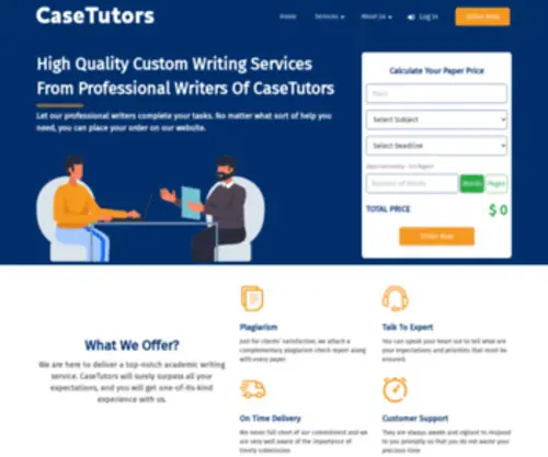 Casetutors.com(High-Quality Academic Writing Services) Screenshot