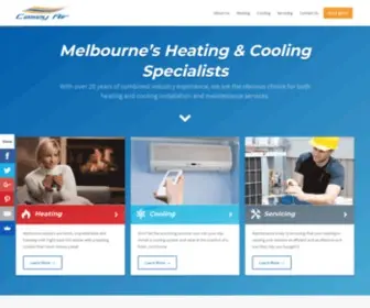 Caseyair.com.au(Melbourne's Heating and Cooling Specialists) Screenshot