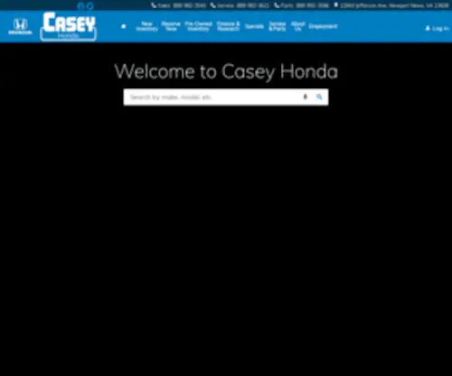 Caseyhonda.com(Casey Honda) Screenshot