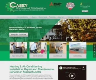 Caseyhvac.com(HVAC Contractor) Screenshot