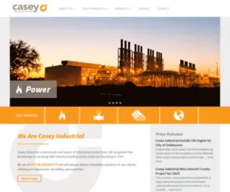 Caseyind.com(Industrial Building Construction Company) Screenshot