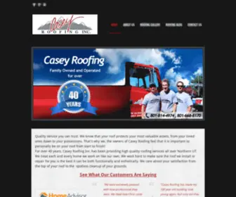 Caseyroof.com(Roofing) Screenshot