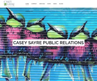 Caseysayre.com(Casey Sayre Public Relations) Screenshot