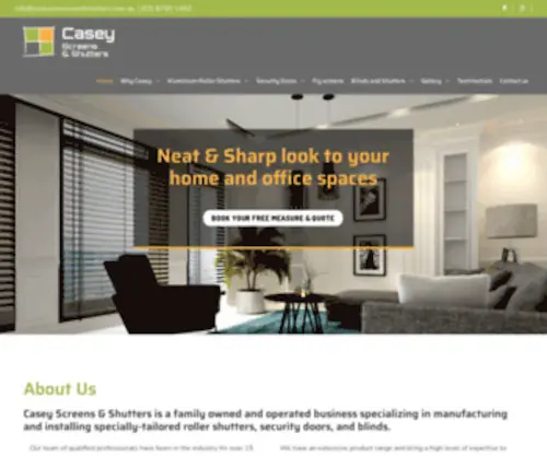 Caseyscreensandshutters.com.au(Casey Screens and Shutters) Screenshot