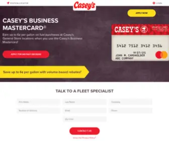 Caseysfleetcard.com(Mastercard Business Fleet Fuel Card) Screenshot