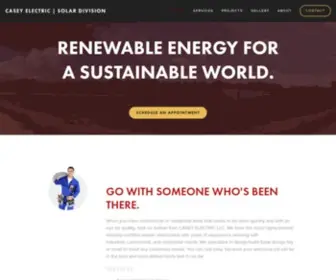 Caseysolar.com(Solar power) Screenshot