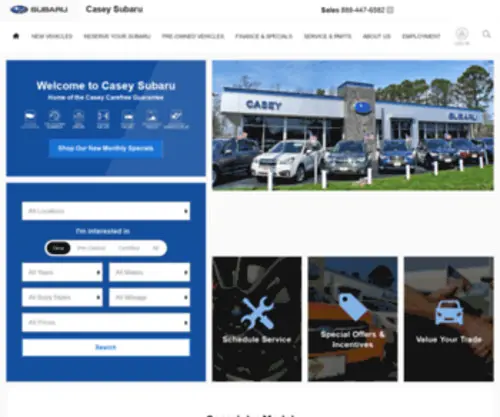 Caseysubaru.com(Casey Subaru) Screenshot