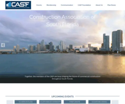 Casf.org(Construction of South Florida) Screenshot
