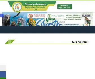 Cas.gov.co(Corporación Autónoma Regional de Santander) Screenshot