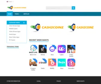 Cash2Coinz.com(انضم إلينا وأضف تطبيقك أو لعبتك هنا. ارسل لنا عبر) Screenshot