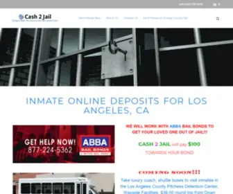 Cash2Jail.com(Inmate Online Deposits) Screenshot