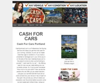 Cash2Junkcarz.com(Cash for junk cars Portland) Screenshot