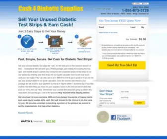 Cash4Diabeticsupplies.com(Diabetic Test Strips) Screenshot