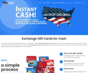 Cash4Giftcardsamerica.com(Cash For Gift Cards) Screenshot