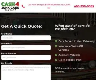 Cash4Junkcarscalgary.ca(Cash 4 Junk Cars Calgary) Screenshot