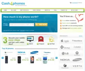 Cash4Phones.co.uk(Mobile phone recycling) Screenshot