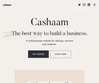 Cashaam.com(Start or Grow your Business with ecommerce and marketing without monthly fees) Screenshot