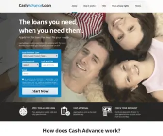 Cashadloan.com(Домен) Screenshot