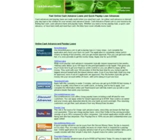 Cashadvanceplanet.com(Fast Online Cash Advance Loans) Screenshot