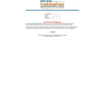 Cashanalyzer.com(Dollar Bank) Screenshot