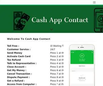 Cashappcontact.com(Cash App Customer Service Phone Number) Screenshot