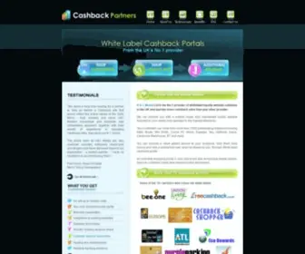 Cashbackpartners.com(White Label Cashback sites) Screenshot