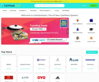 Cashbackpilot.com(A brand new cashback website) Screenshot