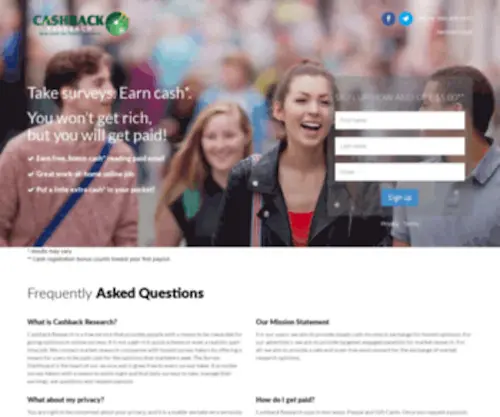 Cashbackresearch.com(Cashbackresearch) Screenshot